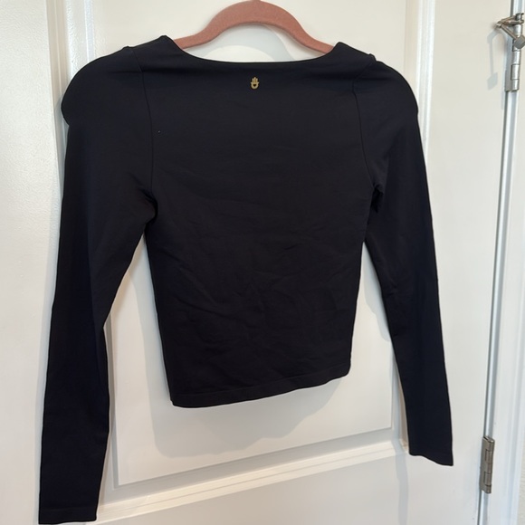 new SPIRITUAL GANGSTER Shayla Seamless Spandex Long Sleeve Crop - Picture 6 of 7